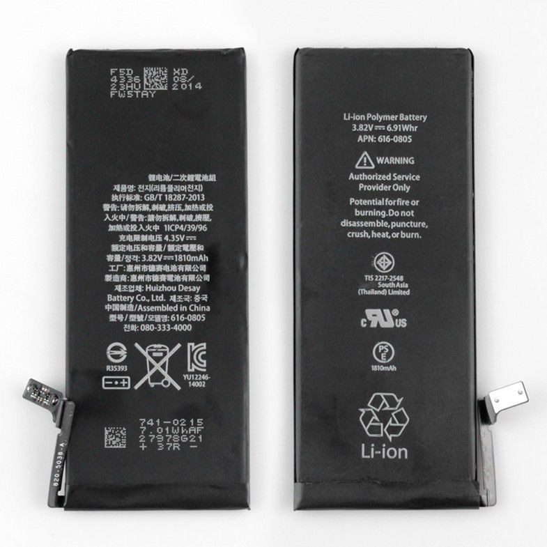 Rechargeable Li-Polymer Battery for iPhone 6 Replacement Parts Battery with Flex Cable