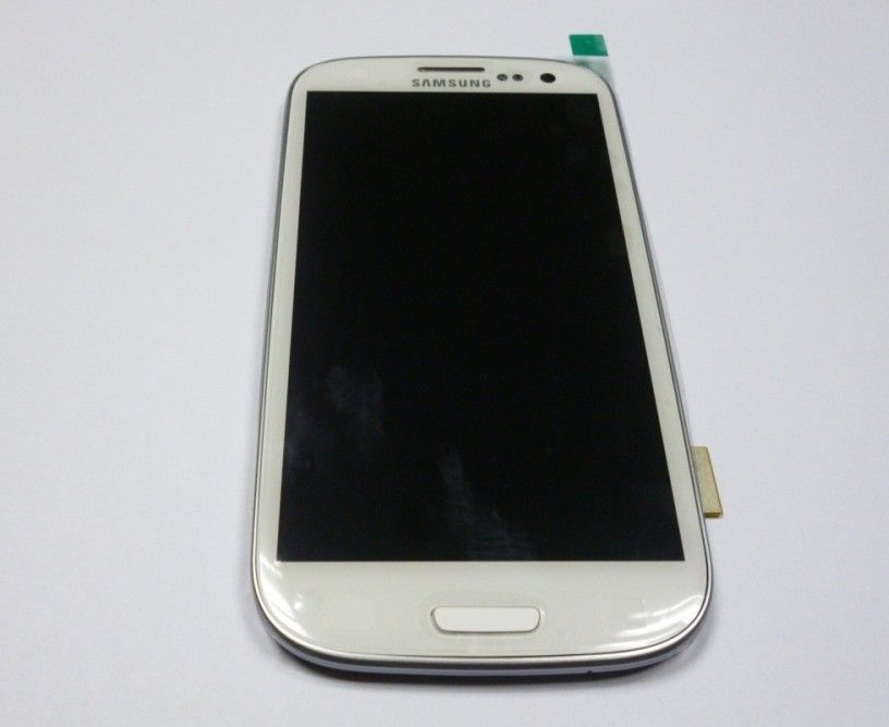 IPS Samsung LCD Touch Screen with frame For S3 i9300 LCD With Digitizer white